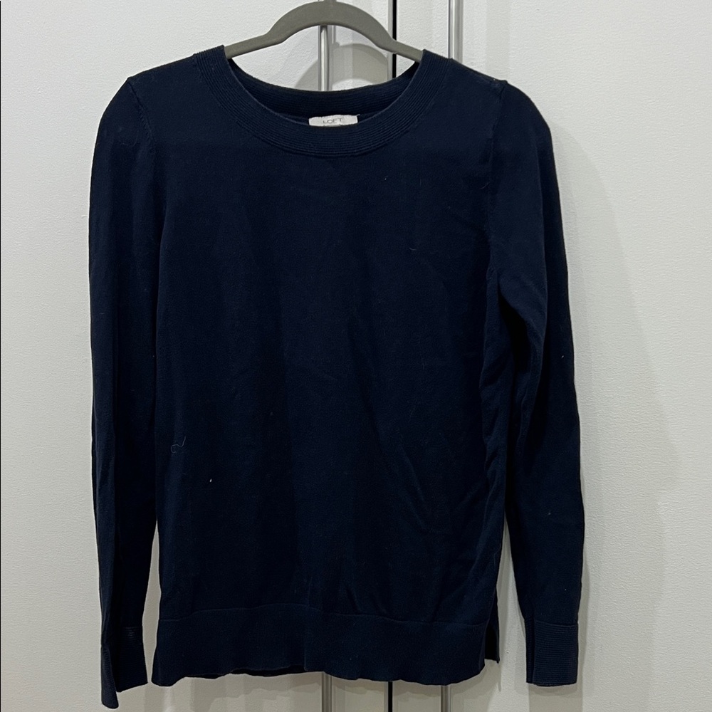 LOFT Deep Blue Knit Top